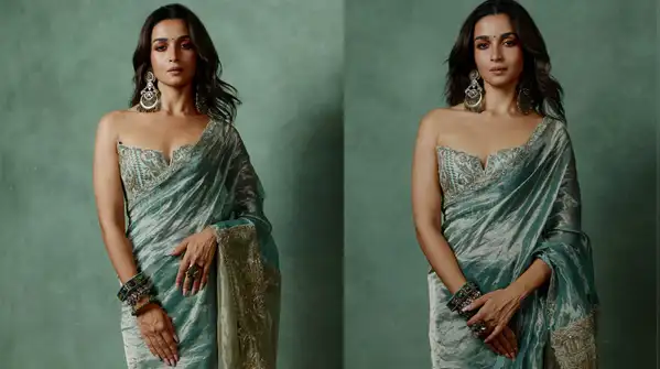 Thanks to the styling, Alia’s look became very far from the usual wedding or celebration
