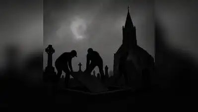 A granite slab installed over a grave at St Thomas Mar Thoma Church cemetery at Anicadu near