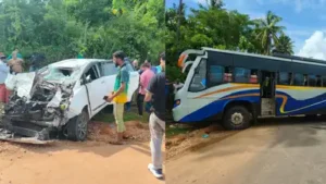 Former minister Ramanath Rai and his personal assistant sustained injuries in a road accident