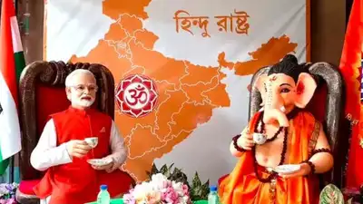 Howrah puja pandal becomes political flashpoint — PM Modi, Ganesha and a cup of tea