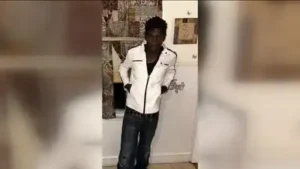 A 19-year-old was taking a Boston train for the first time when his girlfriend fell onto