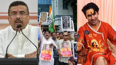 West Bengal CM Adhikari ordered arrests of protestors for burning godman Dhirendra Shastri's