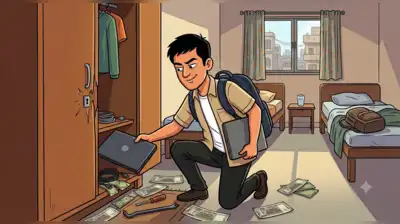 He walked into a paying guest accommodation carrying a backpack, posing as a prospective tenant