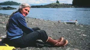 Celia Hunter flew a war-surplus plane to Alaska in 1947 and built a wilderness life near Denali; 54