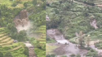 Police said the death toll in the flash flood in the Chokkad River has risen to three