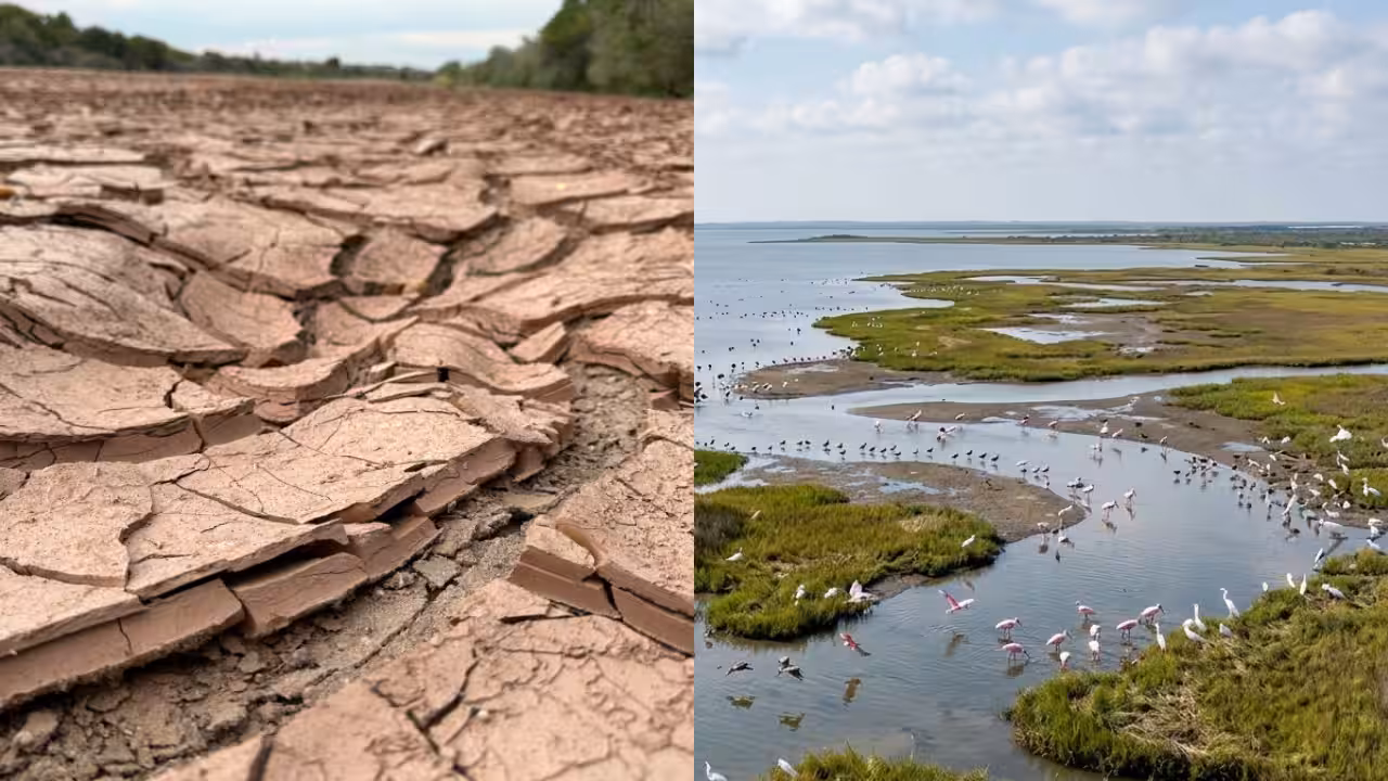 Bahia Grande, also known as Grand Bay, lies within the Laguna Atascosa National Wildlife Refuge