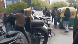 Watch: 2 girls, auto driver exchange blows on Bengaluru road over fare dispute