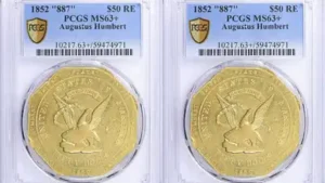 An 1852 California Gold $50 coin from the Gold Rush era sold: The wider industry impact