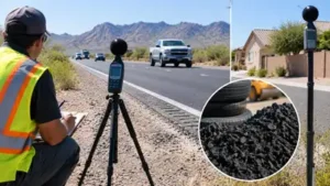 AI- generated representative image of researchers measuring traffic: The wider industry impact