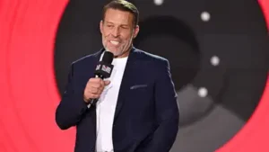 In 2014, Tony Robbins turned a childhood memory of his struggling family receiving groceries