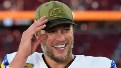 Matthew Stafford made NFL history in the Los Angeles Rams’ 35-21 victory over the Las Vegas