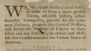 Constitution that had remained inside a filing cabinet in the Hayes house in Edenton, North