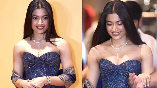 Rashmika Mandanna's Banarasi corset drape receives a high-voltage makeover with Amit Aggarwal