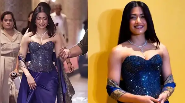 Rashmika Mandanna's Banarasi corset drape receives a high-voltage makeover with Amit Aggarwal