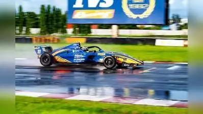 Mehta initially controlled the race as incidents unfolded behind him, with championship
