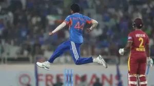 India’s batting fireworks set the stage for a ferocious pace assault as Mayank Yadav unleashed