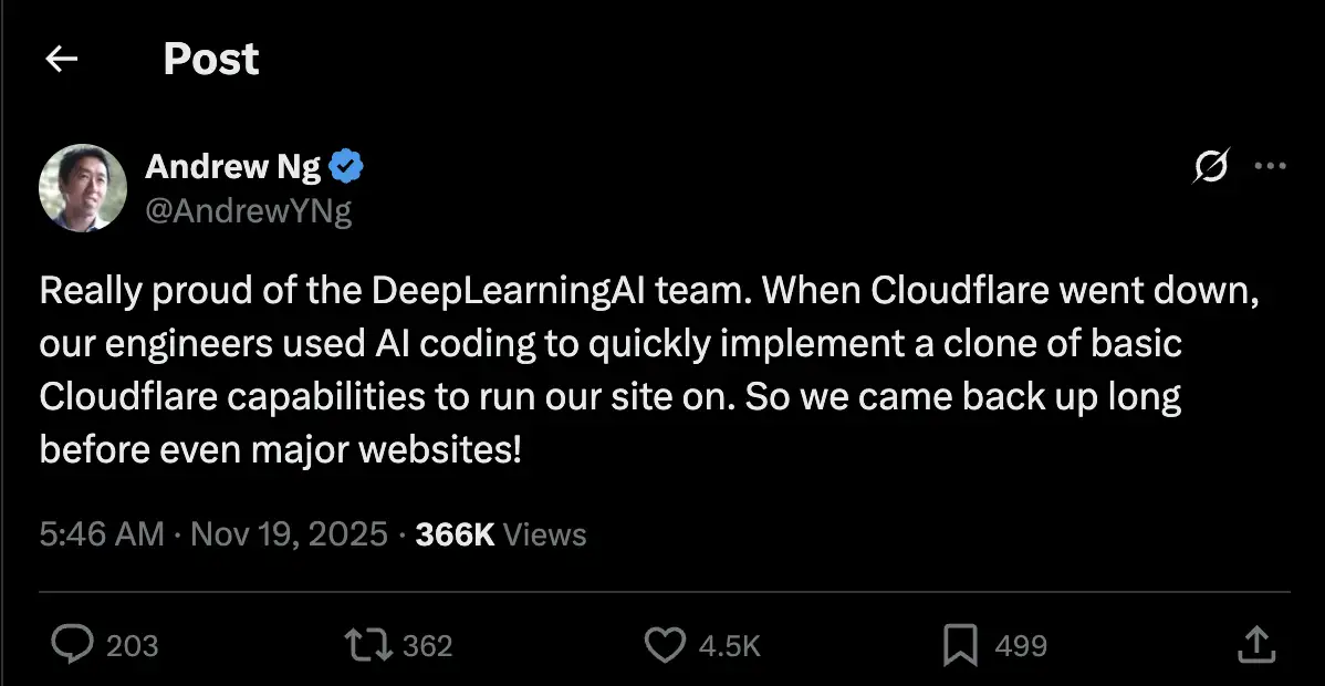 Cloudflare outage: How AI helped this edtech company to receives: The wider industry impact