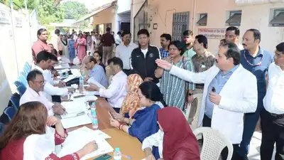 CEO Navdeep Rinwa inspected booths in Lucknow UP held a special voter enrollment drive at all