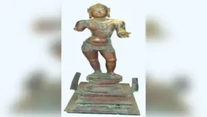 The Tamil Nadu Idol Wing CID seized a 15th-century Thirugnanasambandar metal idol, valued
