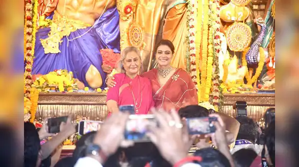 Kajol, Nysa Devgan, Jaya Bachchan turn heads in stunning ethnic looks at North Bombay Sarbojanin