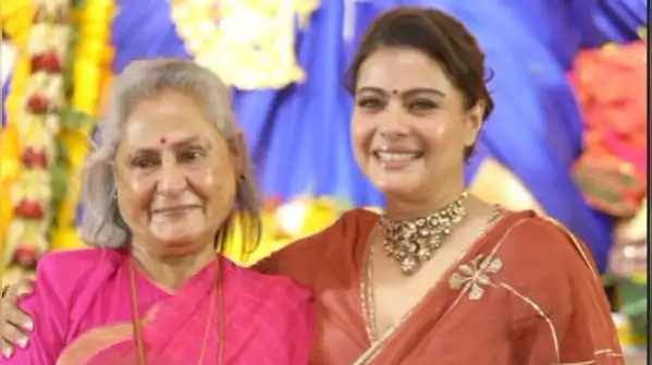 Kajol, Nysa Devgan, Jaya Bachchan turn heads in stunning ethnic looks at North Bombay Sarbojanin