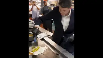 James Talarico impresses Indian-Americans as he makes dosa during a campaign stop in Texas
