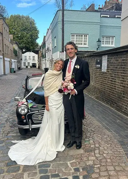 Annabel Croft's daughter surprises in two wedding dresses