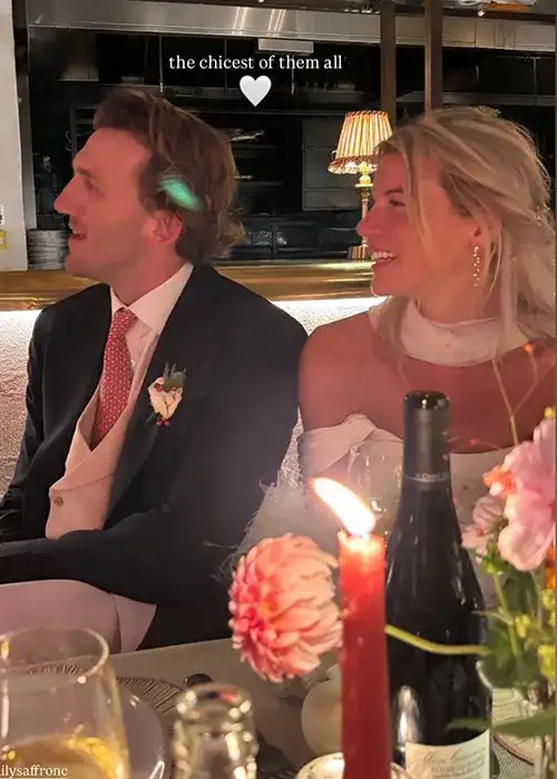 Annabel Croft's daughter surprises in two wedding dresses