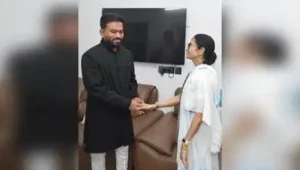 Cockroach Janta Party (CJP) founder Abhijit Dipke calls on Trinamool Congress chief Mamata