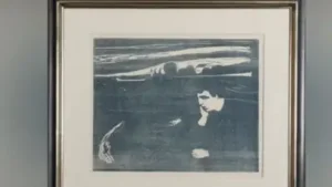 In 1969, a family purchased an Edvard Munch woodcut in Norway; 57 years later the rare print has