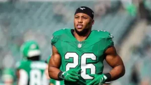 Saquon Barkley returned from a hamstring injury against the Cowboys on Monday night but left