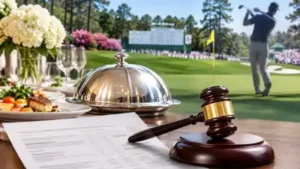 A California restaurant catered meals for a golfer's family at the Masters without agreeing