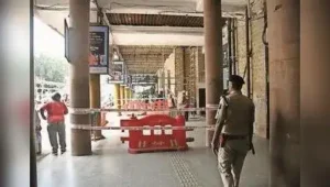 Mumbai: Two passengers were injured after a portion of the ceiling near CSMT’s booking office