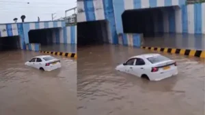 Bengaluru underpass turns death trap again? Car nearly submerged after brief rain at Panathur