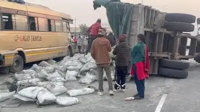2 Nepal nationals killed, 20 injured as bus rams trailer in Amroha