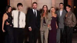 Brooklyn Beckham , who is also in Paris for Fashion Week with his wife Nicola Peltz Beckham