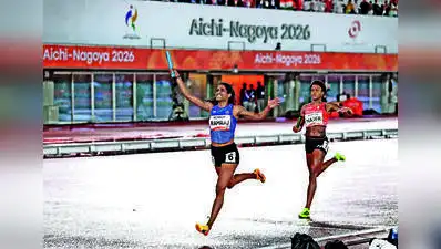 Vithya Ramraj from Tamil Nadu takes India to gold in the women’s relay at the Asian Games