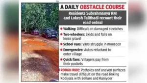 Villagers, he said, would support any candidate who receives the road repaired, irrespective