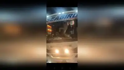 A routine bus journey turned violent late Saturday night after a highway scrape triggered