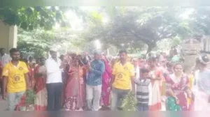 Nayak family members take out Goddess Tulajabhavani procession as part of Ayudha Puja