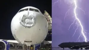 Lightning strike damages Patna-Lucknow IndiGo flight's nose mid-air; 104 passengers, 6 crew escape