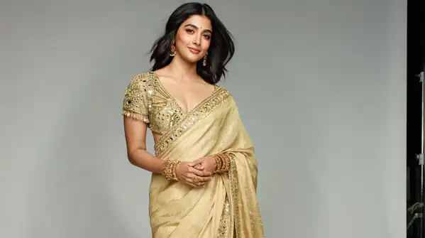 Because pooja Hegde is here to own the sunset, it's golden hour