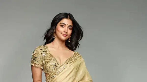 Because pooja Hegde is here to own the sunset, it's golden hour