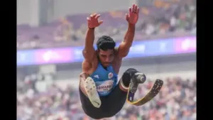Tamil Nadu para long jumper Solairaj Dharmaraj took the field in Aichi Nagoya Para Asian Games