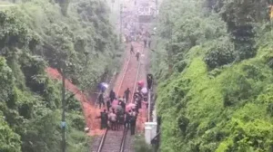 landslide near the Kerala–Kanniyakumari border early Thursday disrupted rail connectivity