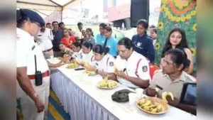 Idli-eating competition turns out to be a hit at Shivamogga Dasara
