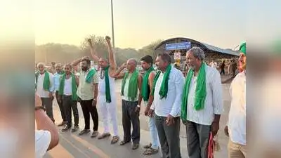 Farmers blocked roads at several locations and staged demonstrations demanding that the state