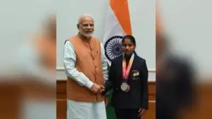 International para athlete V Radha, 27, from Bommasamudra village in Challakere taluk, has been