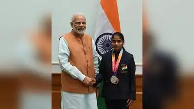 International para athlete V Radha, 27, from Bommasamudra village in Challakere taluk, has been