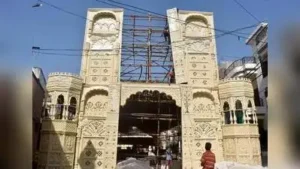 The durga Puja pandal of Bairhana durga puja committee
